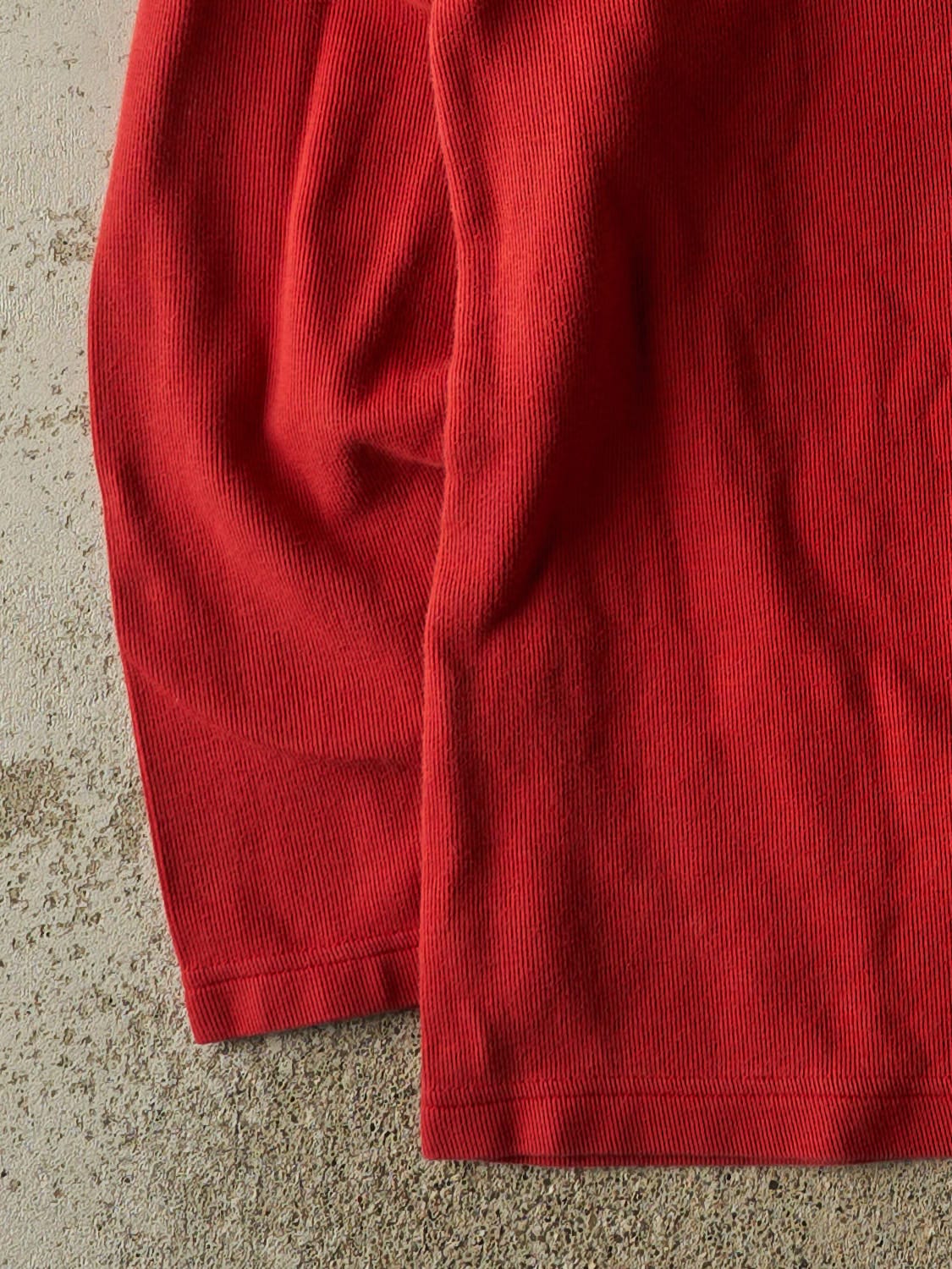 Vintage Y2K Red Tommy Hilfiger Striped Knit Longsleeve (XL/XXL)