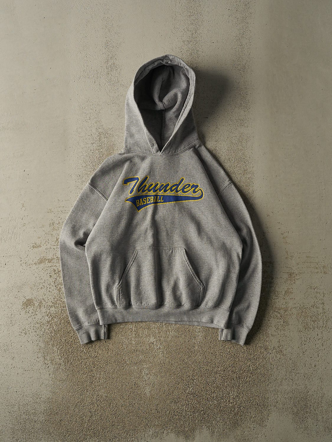 Vintage 90s Grey Thunder Baseball Hoodie (S)