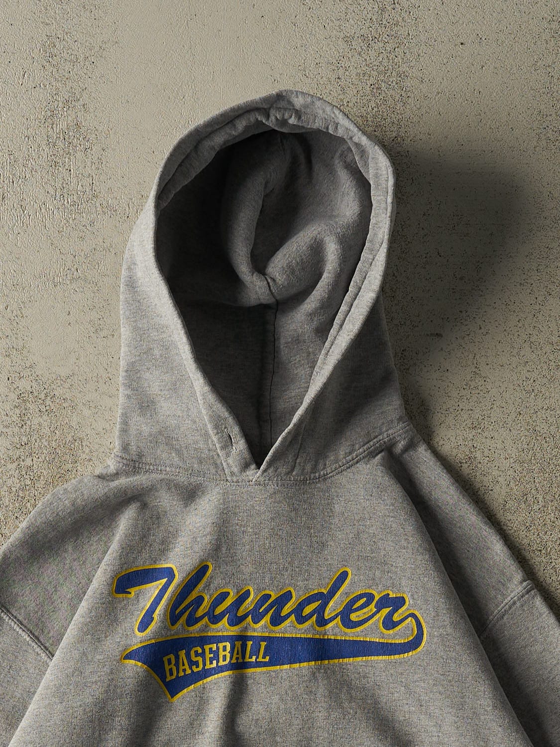 Vintage 90s Grey Thunder Baseball Hoodie (S)