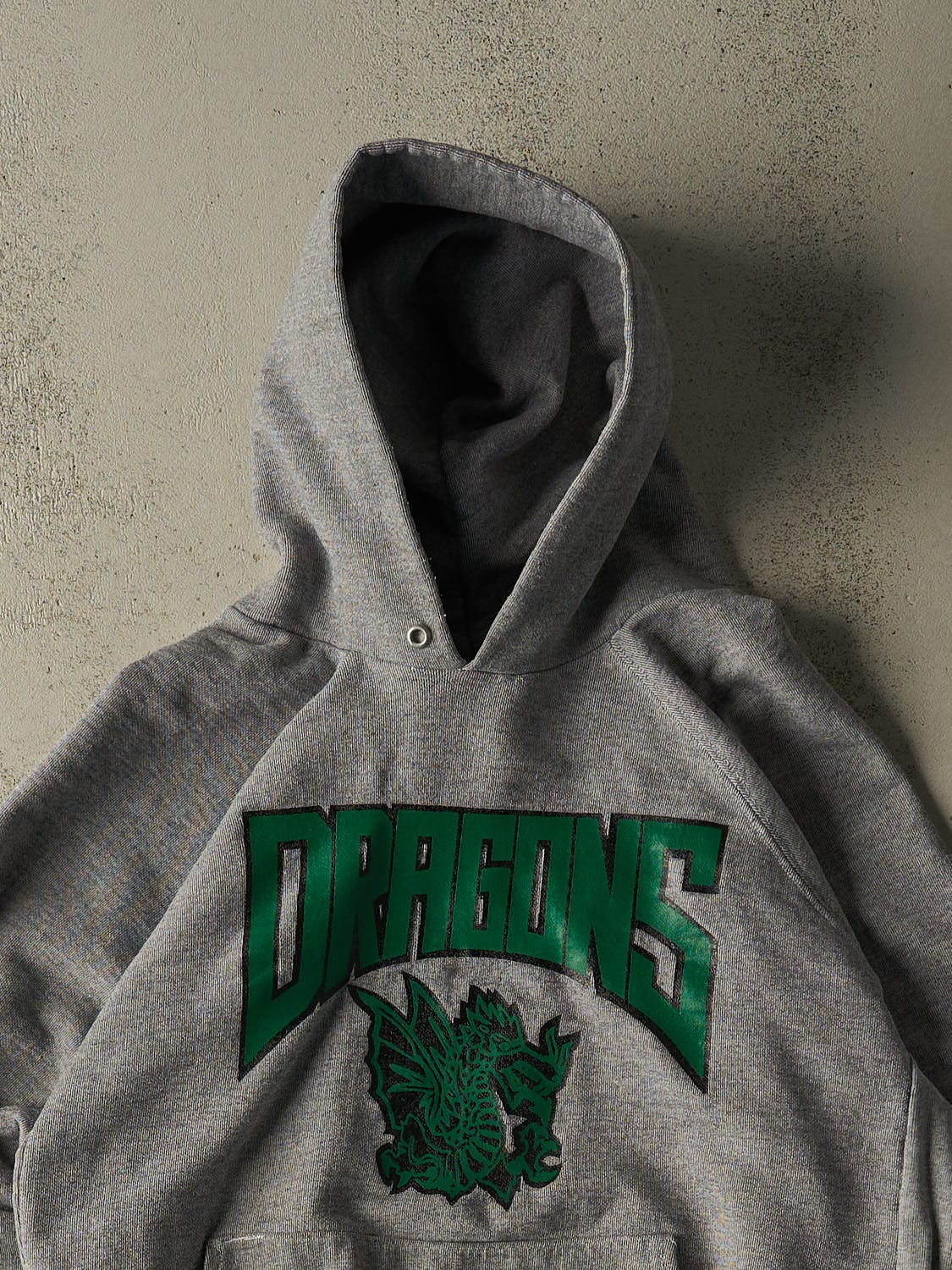 Vintage 90s Grey Dragons Hoodie (S/M)
