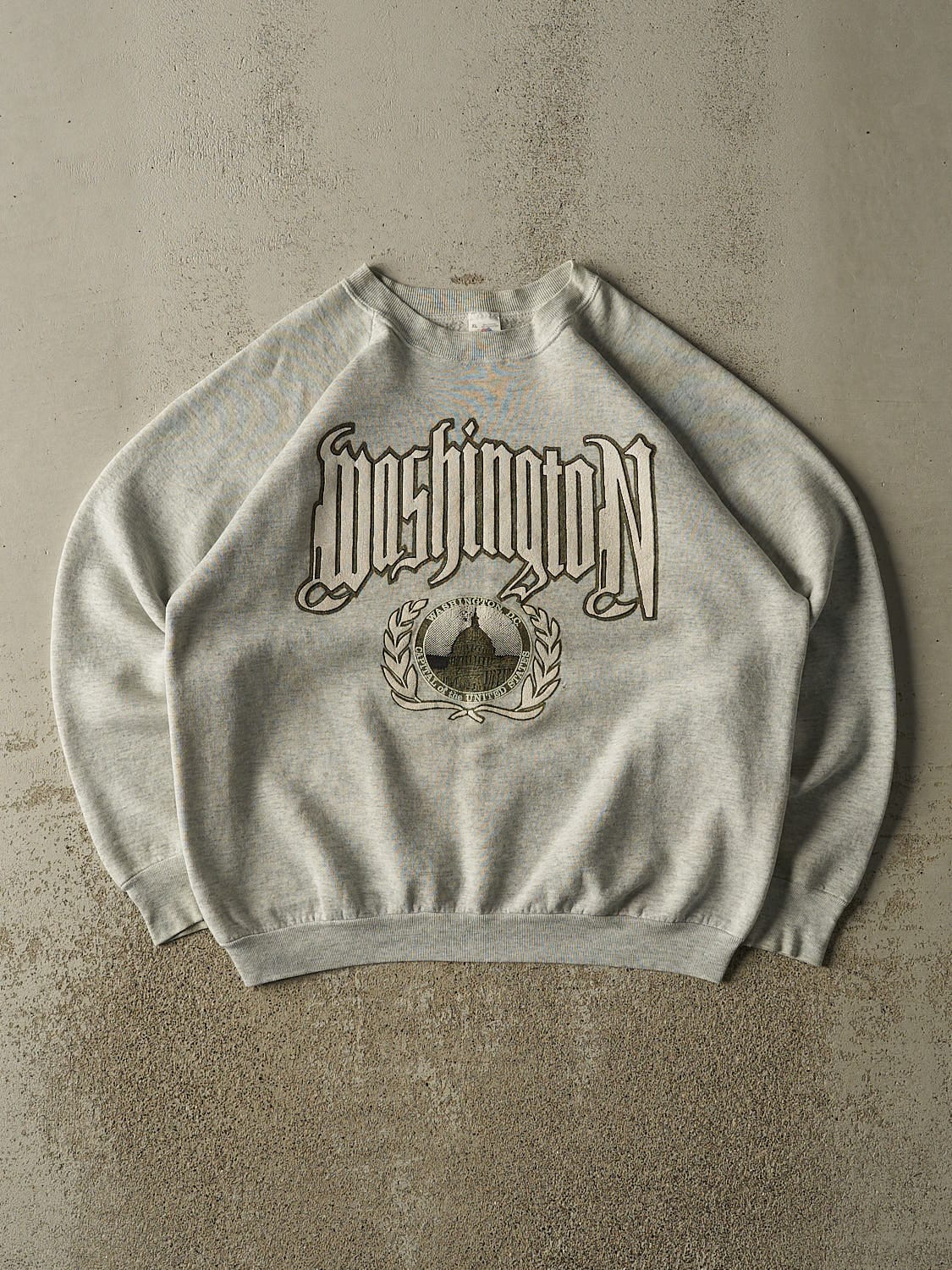 Vintage 80s Grey Washington DC Crewneck (XL)