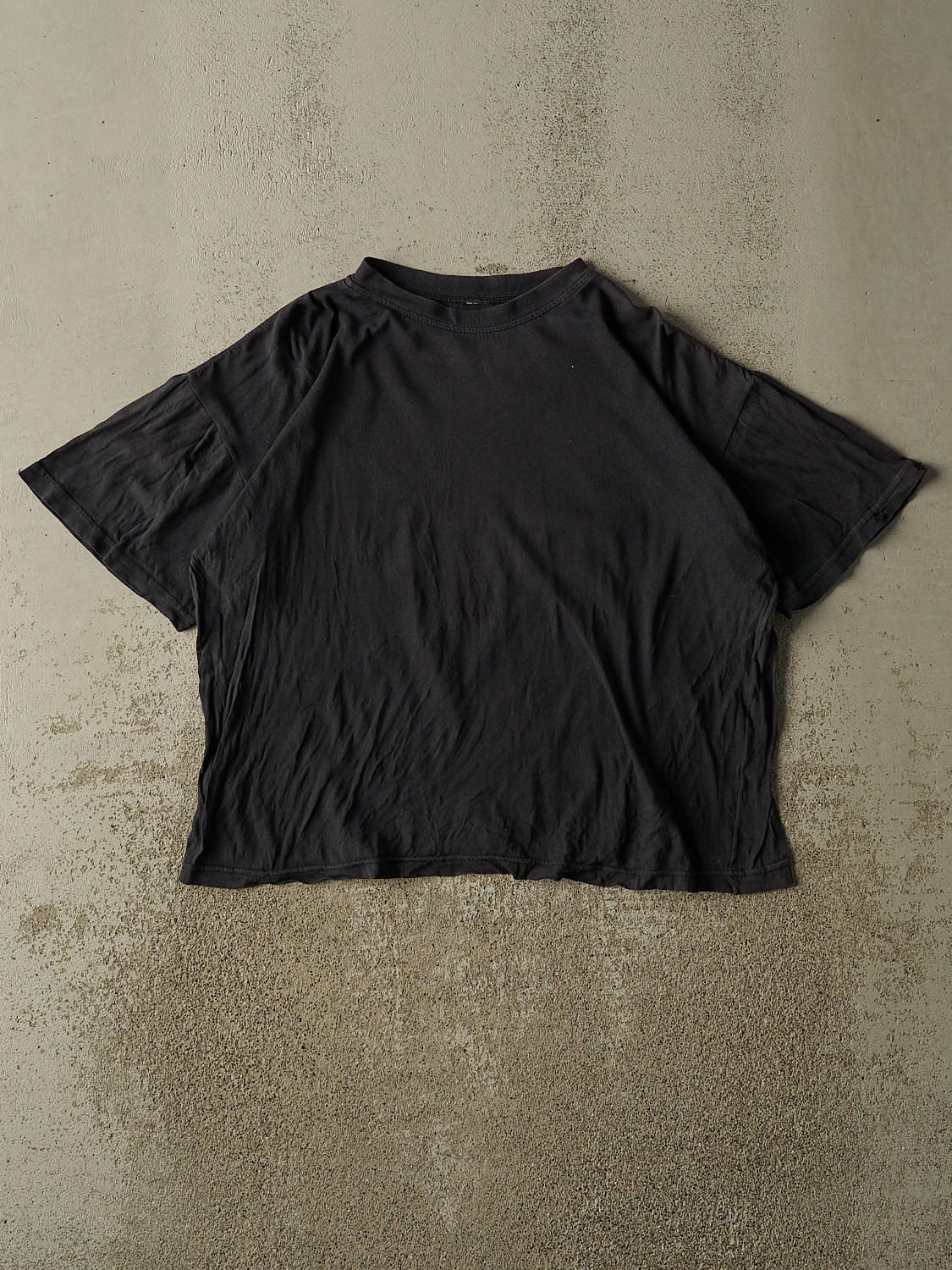 Vintage 90s Black Blank Tee (M)