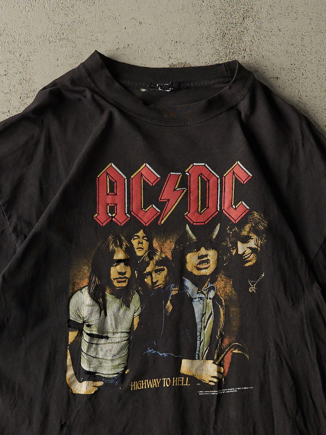 Vintage 02' Black AC/DC "Highway To Hell" Tee (L/XL)