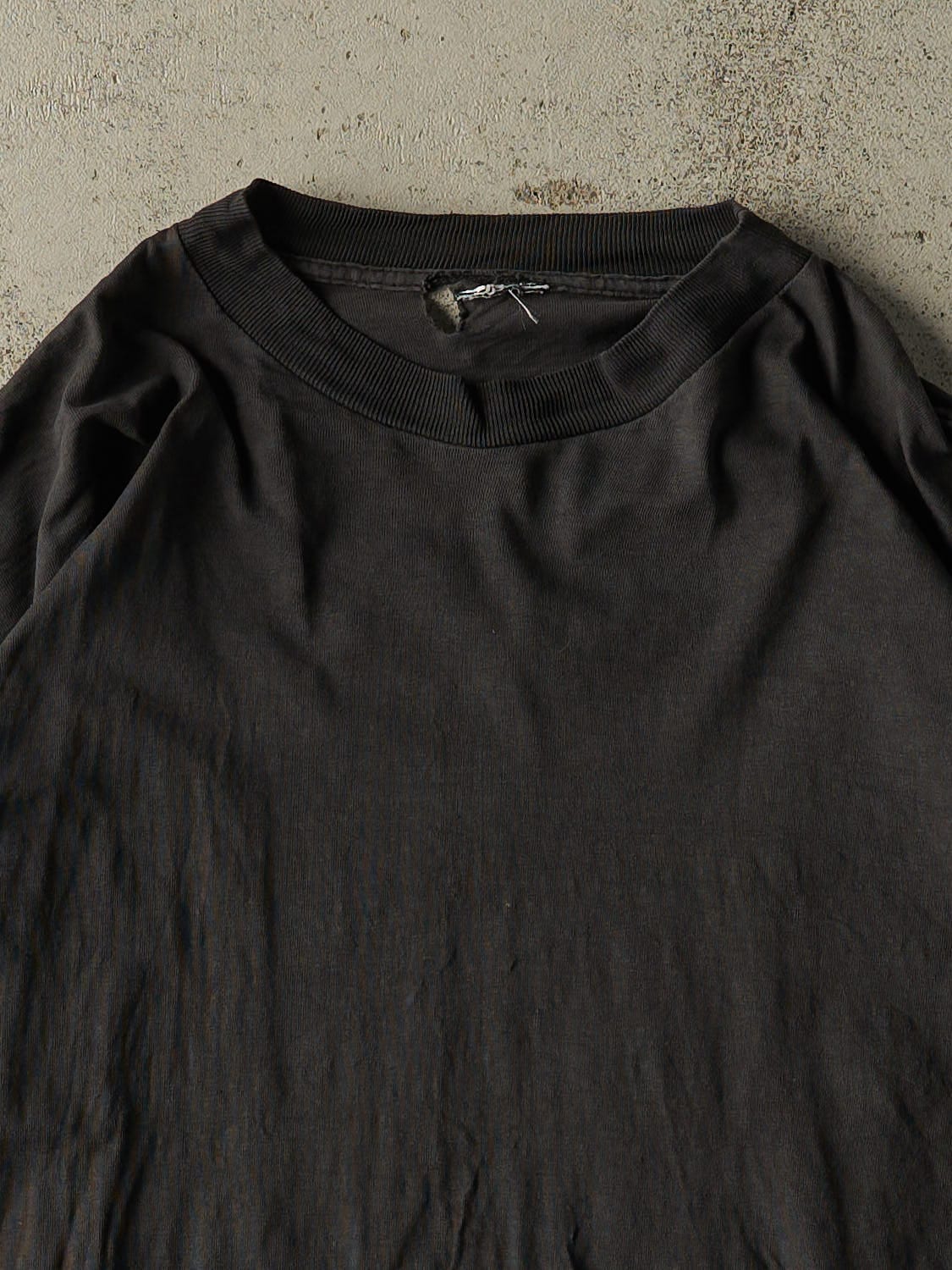 Vintage 90s Black Blank Single Stitch Tee (M/L)