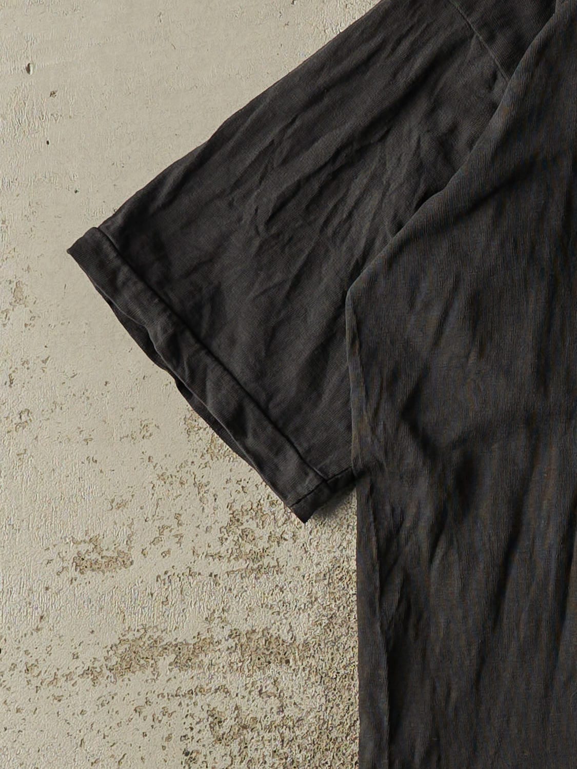 Vintage 90s Black Blank Single Stitch Tee (M/L)