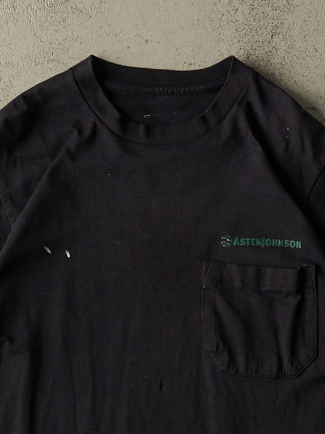 Vintage 80s Black Asten Johnson Pocket Tee (M/L)