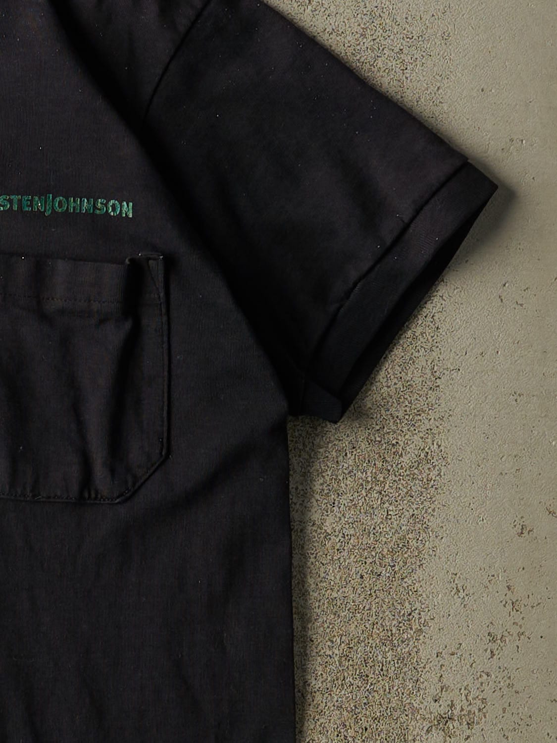 Vintage 80s Black Asten Johnson Pocket Tee (M/L)