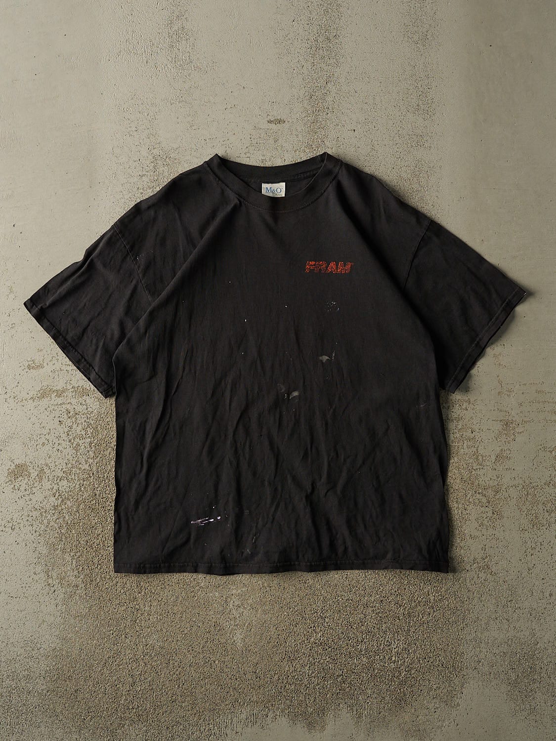 Vintage 90s Black Fram Auto Tee (L/XL)