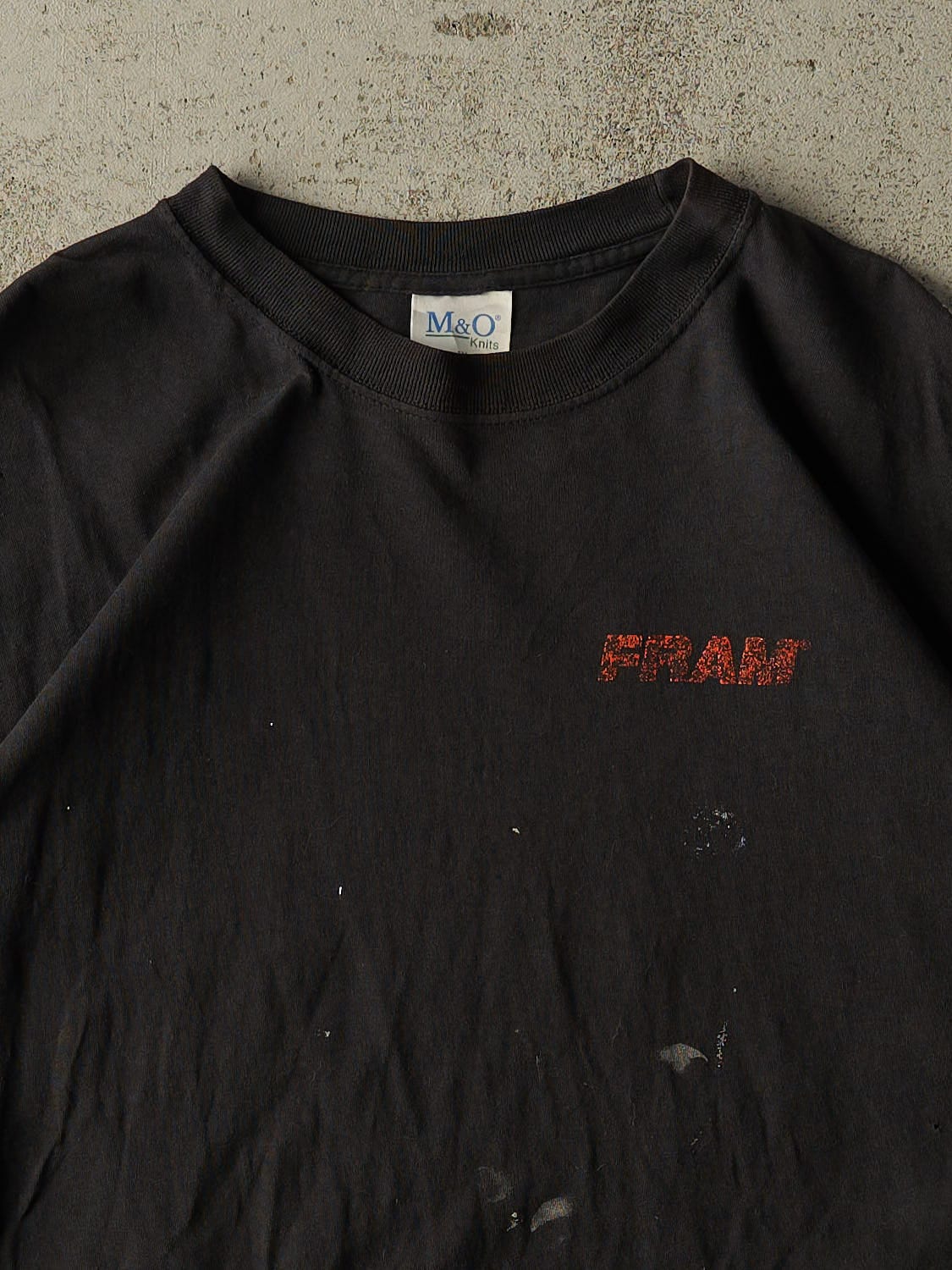 Vintage 90s Black Fram Auto Tee (L/XL)
