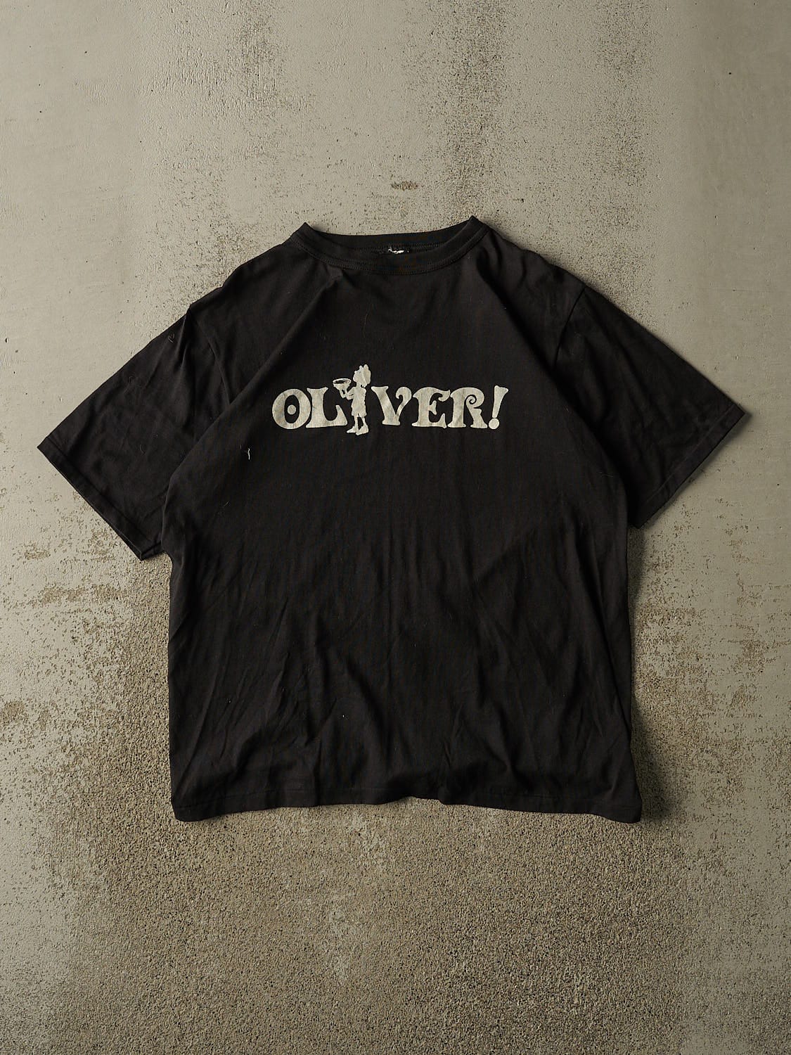 Vintage 80s Black "Oliver" Theatre Tee (M/L)