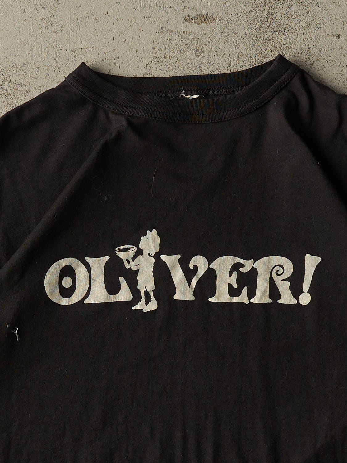 Vintage 80s Black "Oliver" Theatre Tee (M/L)