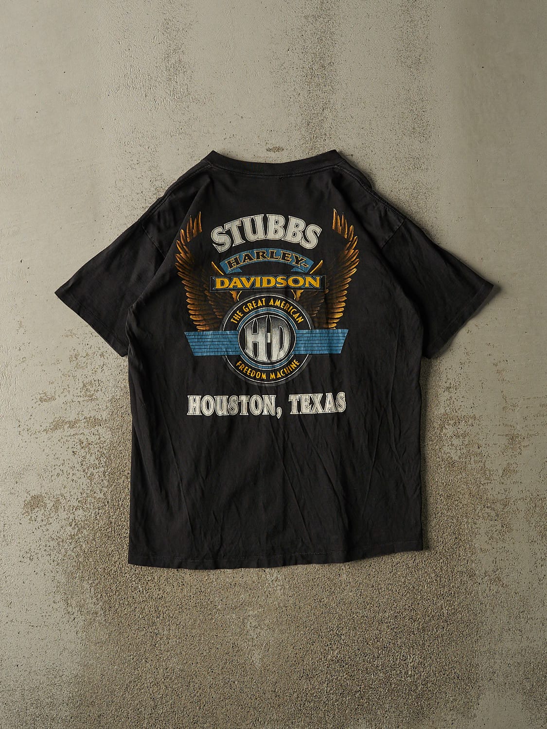 Vintage 94' Black Harley Davidson "Chrome & Steel" Tee (L)