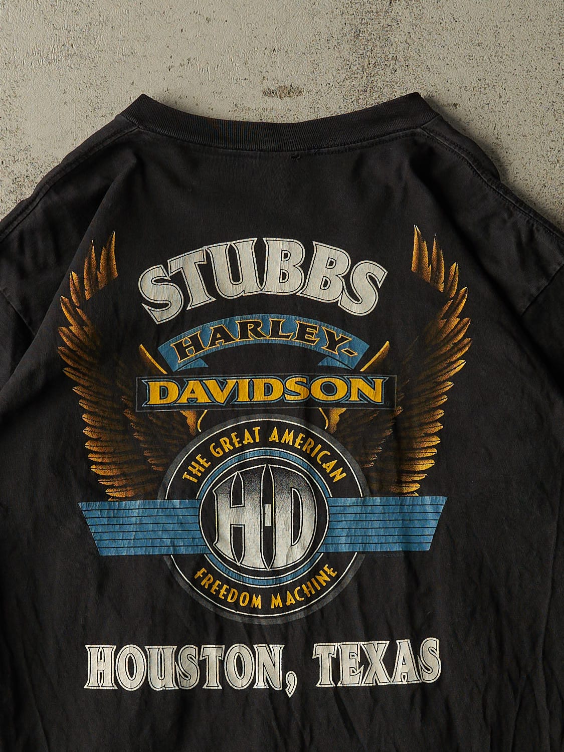 Vintage 94' Black Harley Davidson "Chrome & Steel" Tee (L)
