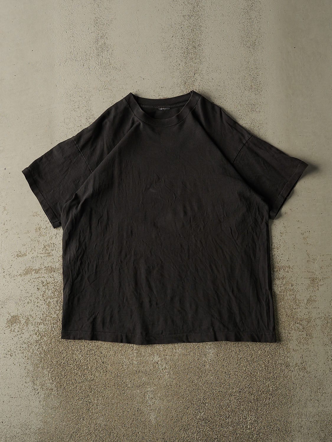 Vintage 90s Black Blank Tee (L/XL)