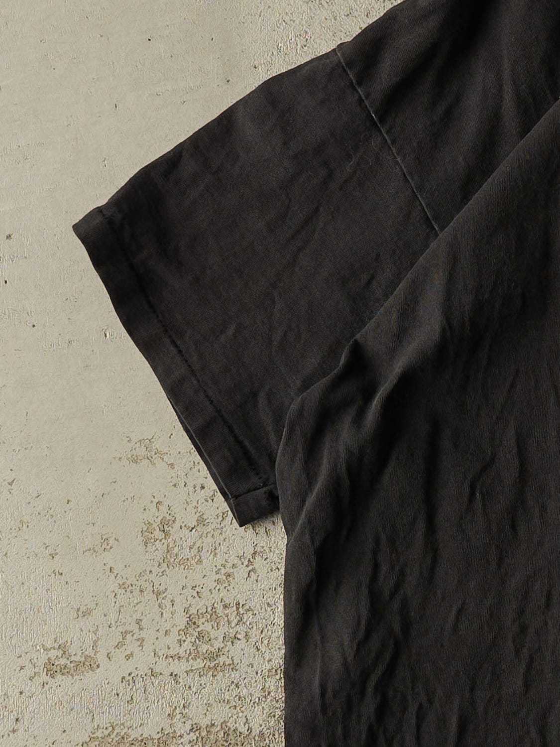 Vintage 90s Black Blank Tee (L/XL)