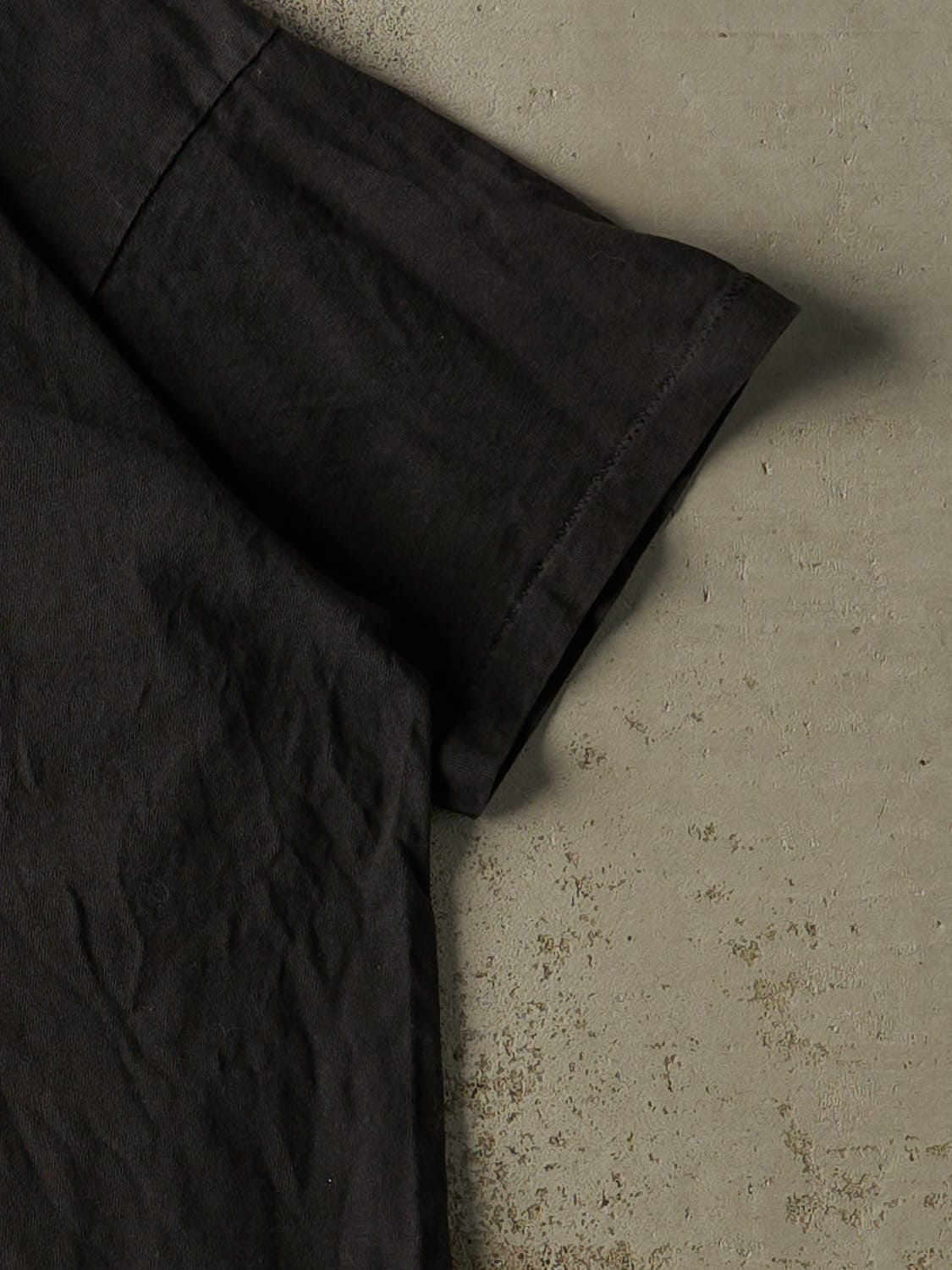 Vintage 90s Black Blank Tee (L/XL)
