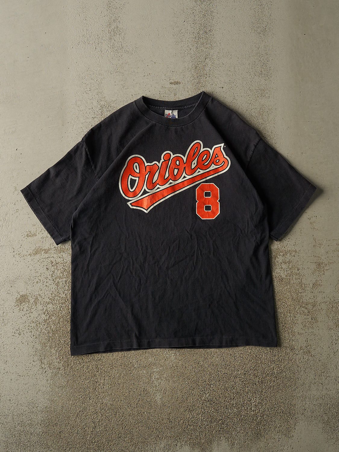 Vintage 90s Black Baltimore Orioles #8 Cal Ripken Jr. Tee (L/XL)
