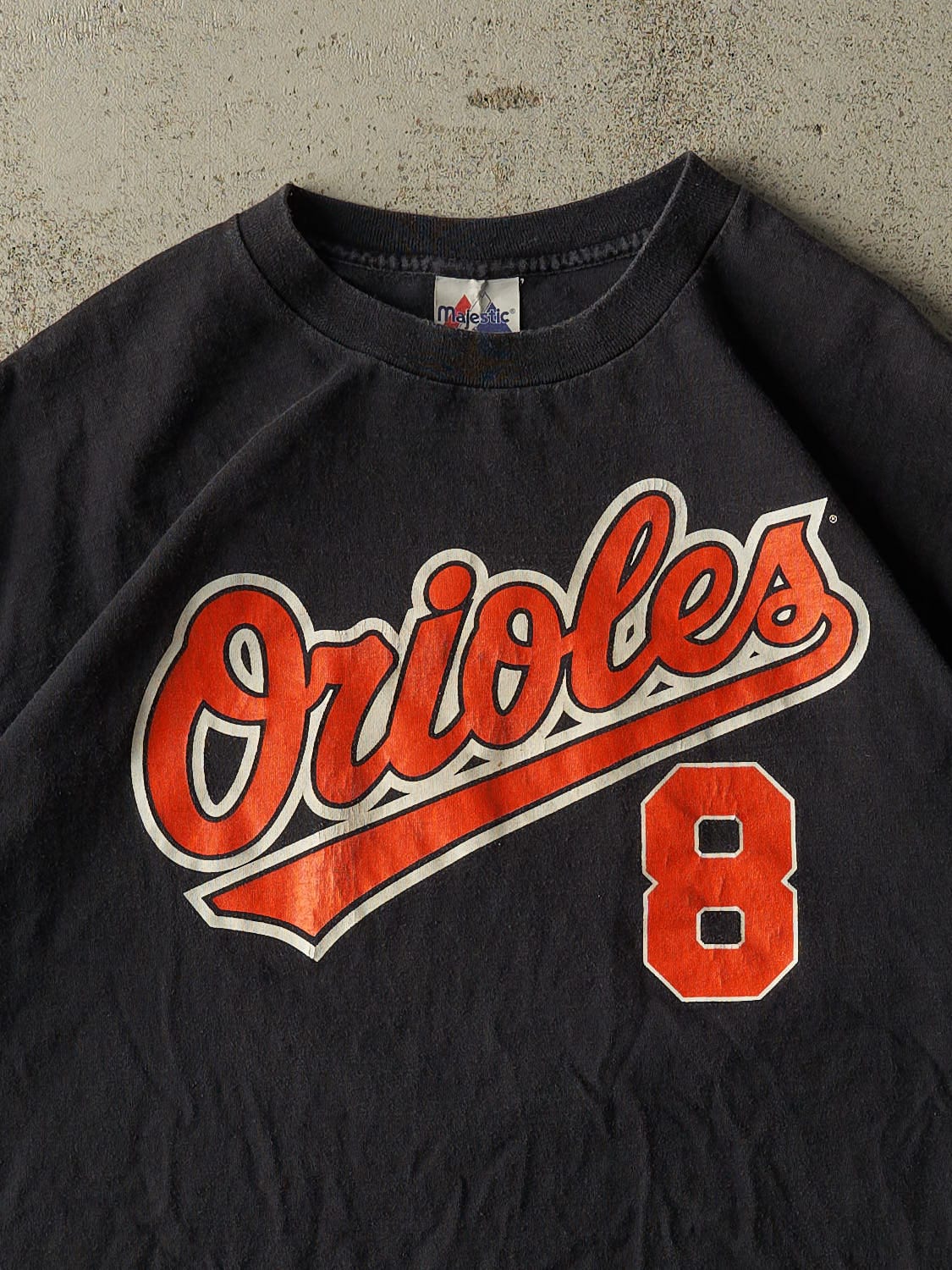 Vintage 90s Black Baltimore Orioles #8 Cal Ripken Jr. Tee (L/XL)