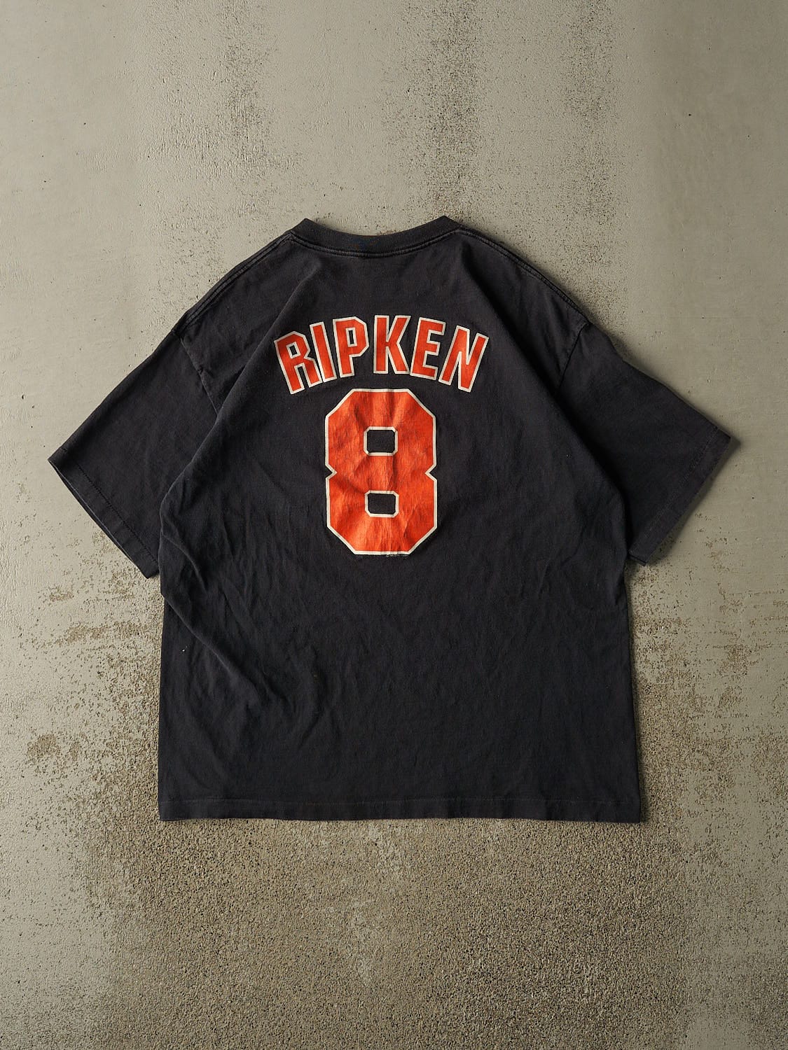 Vintage 90s Black Baltimore Orioles #8 Cal Ripken Jr. Tee (L/XL)