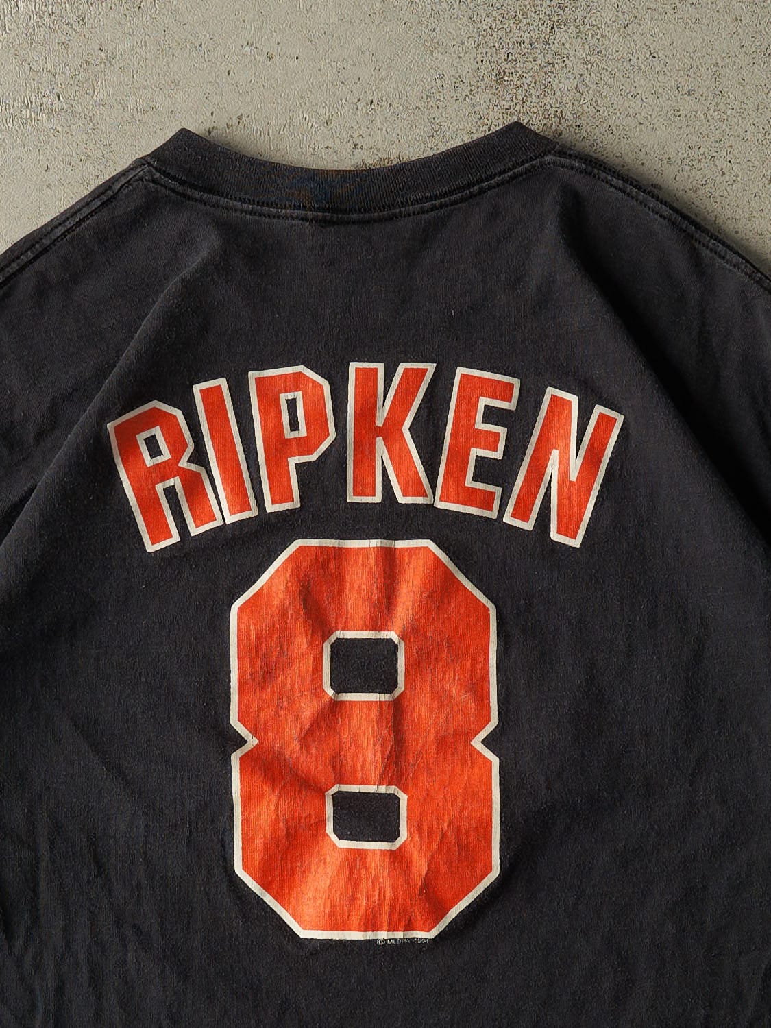 Vintage 90s Black Baltimore Orioles #8 Cal Ripken Jr. Tee (L/XL)
