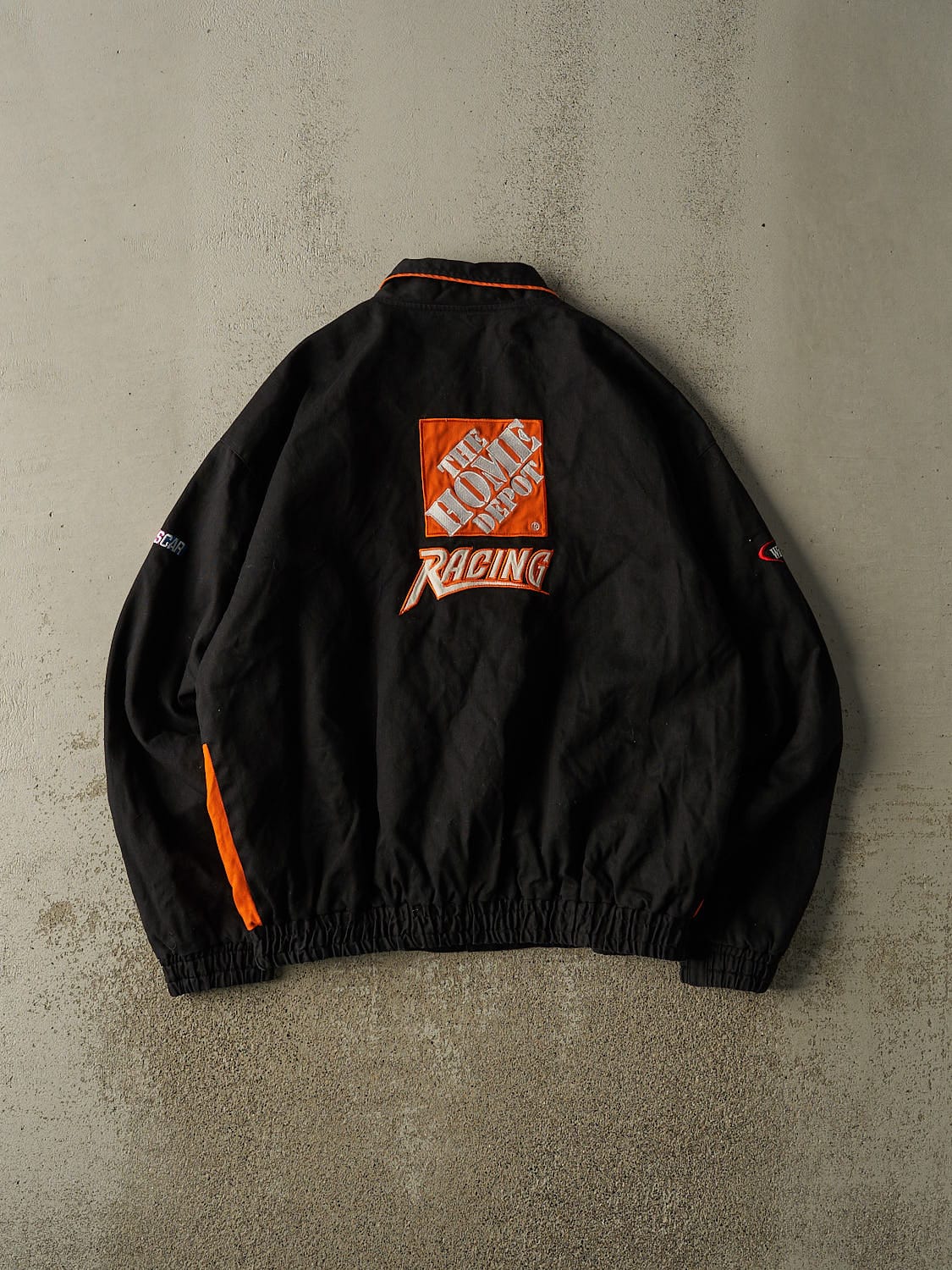 Vintage Y2K Black Tony Stewart Nascar Racing Jacket (L/XL)