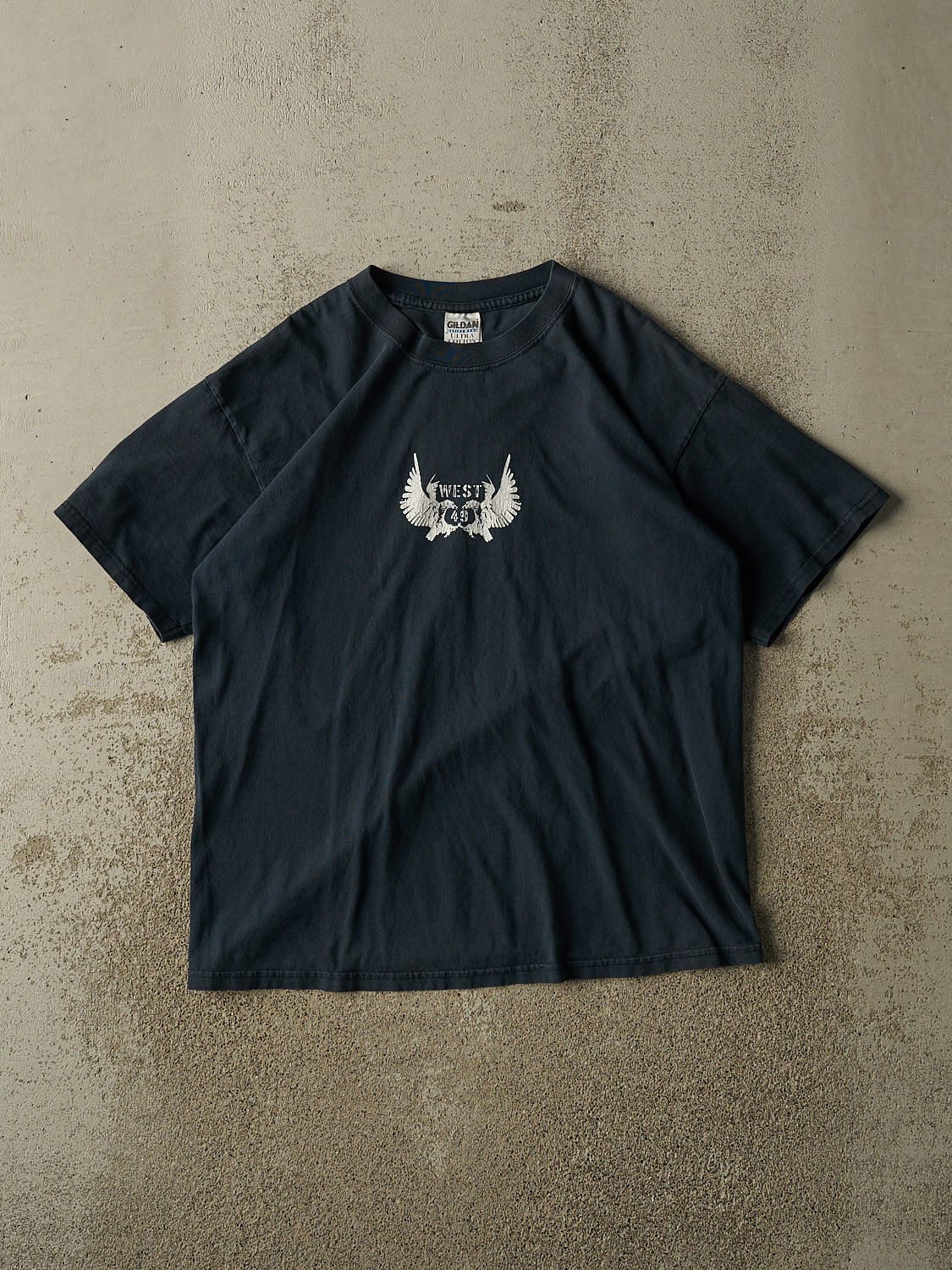 Vintage Y2K Black West 49 Tee (M/L)