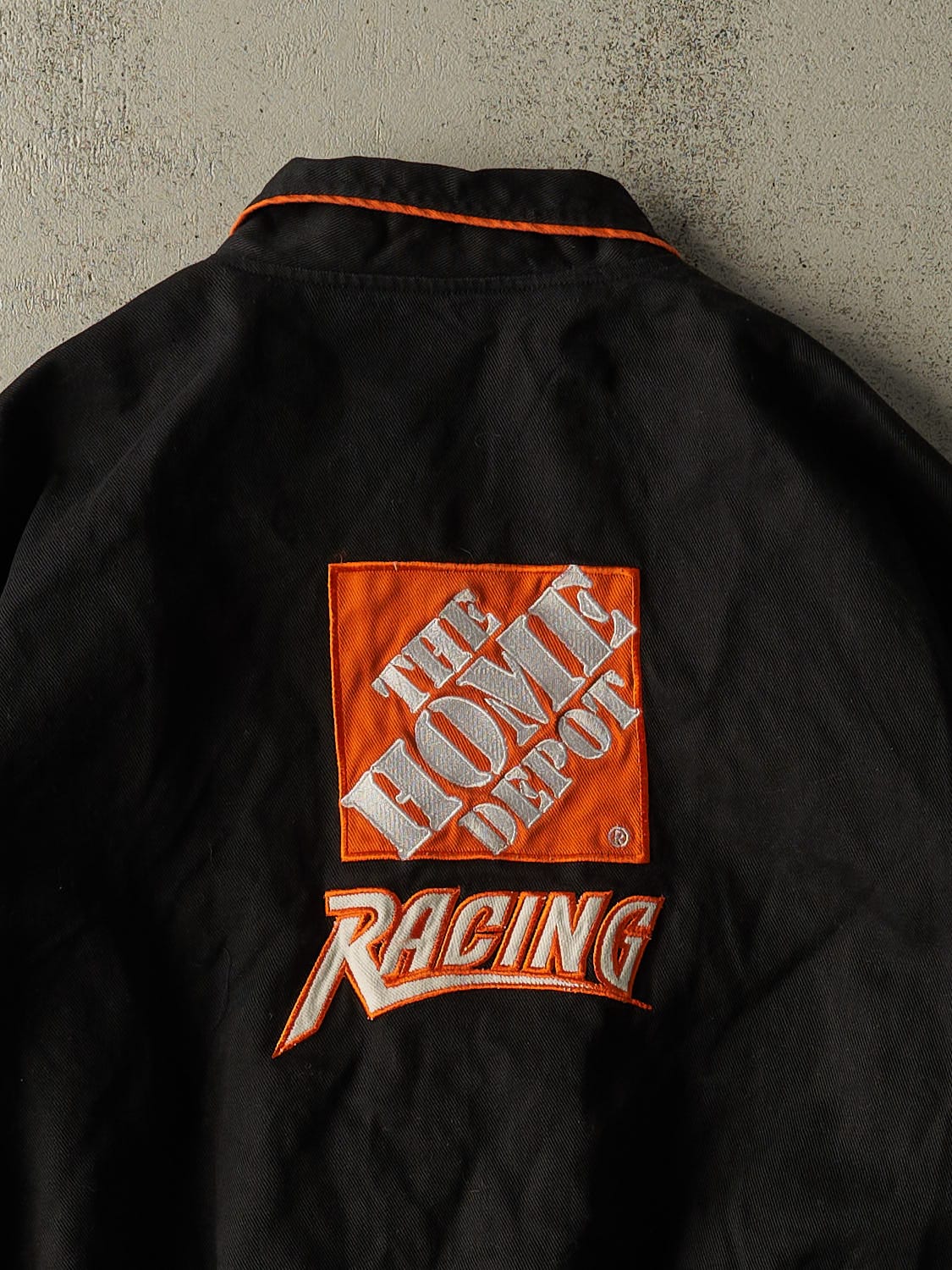 Vintage Y2K Black Tony Stewart Nascar Racing Jacket (L/XL)