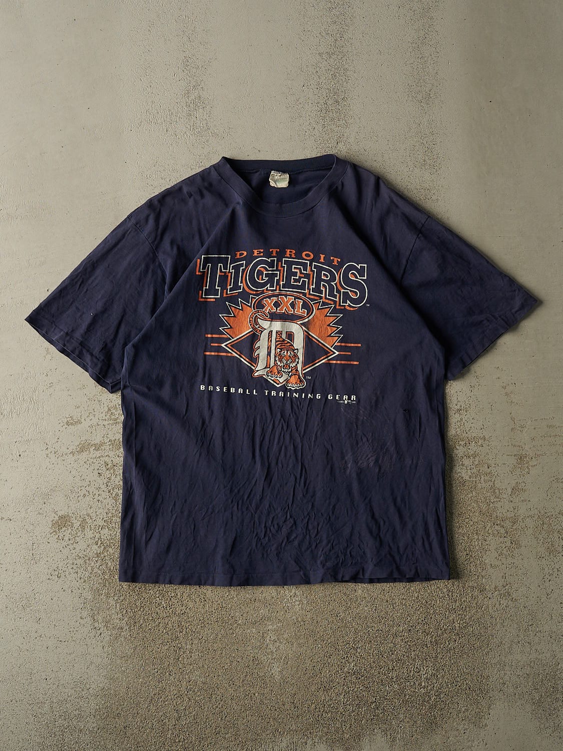 Vintage 95' Navy Blue Detroit Tigers Tee (XL/XXL)