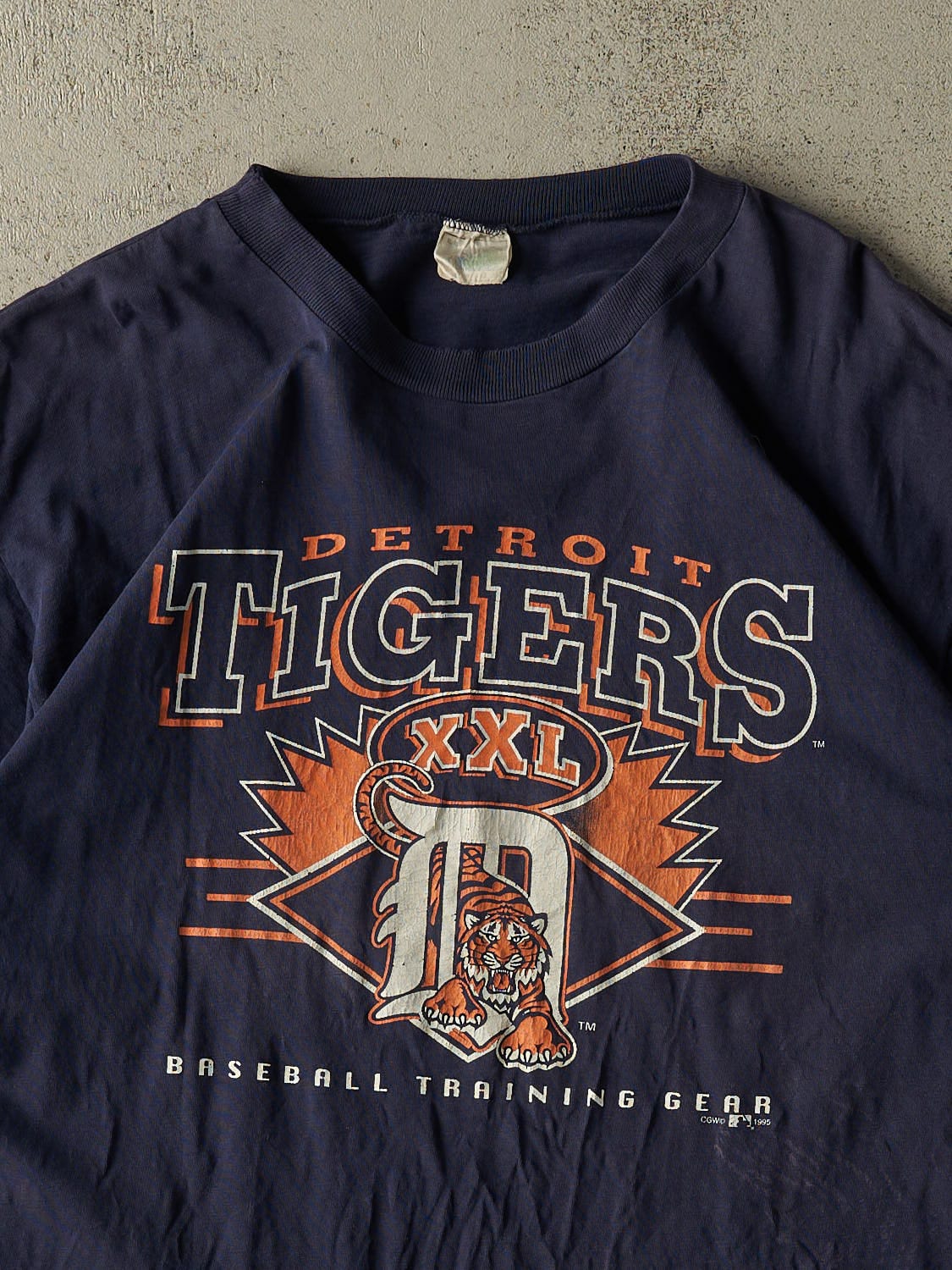 Vintage 95' Navy Blue Detroit Tigers Tee (XL/XXL)