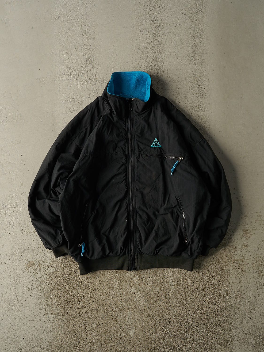 Vintage Y2K Black Nike ACG Fleece Lined Jacket (L/XL)
