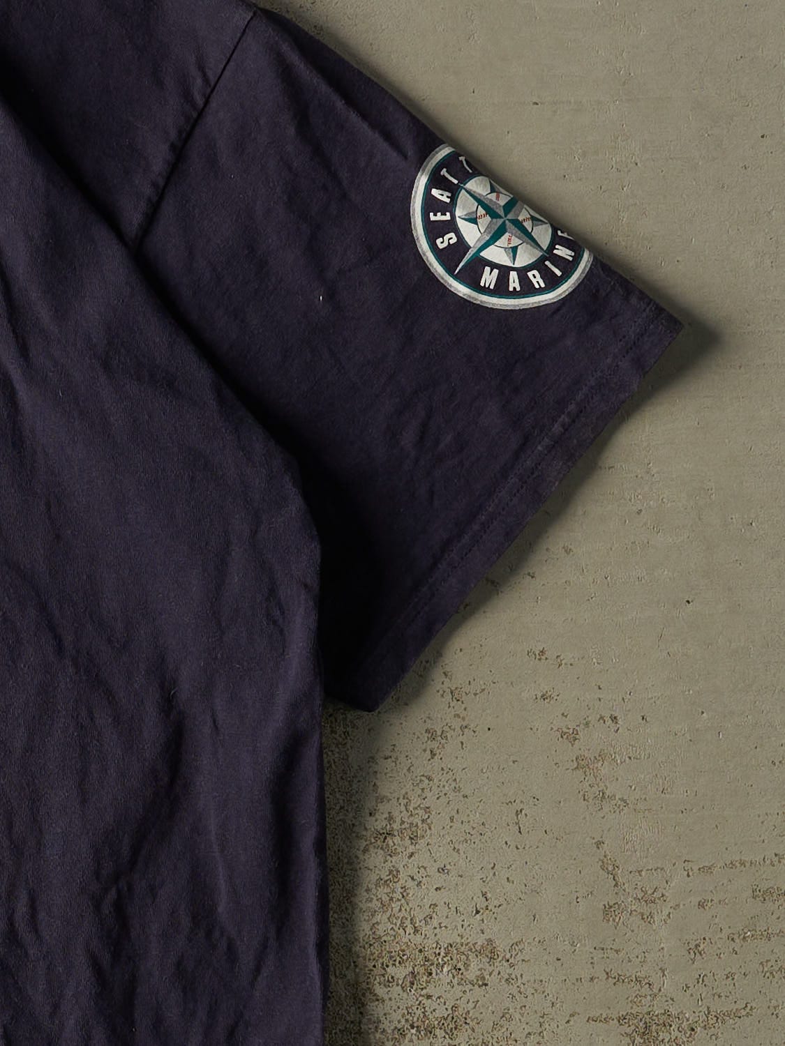 Vintage 90s Navy Blue Seattle Mariners Tee (XXL)