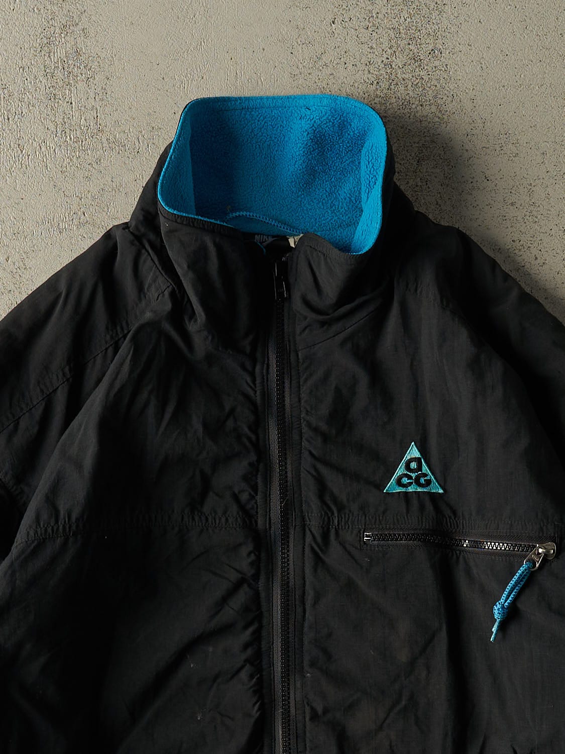 Vintage Y2K Black Nike ACG Fleece Lined Jacket (L/XL)
