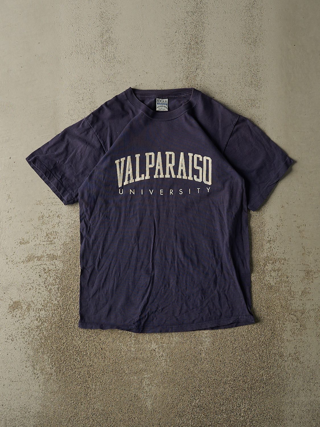 Vintage 90s Navy Blue Valparaiso University Tee (M/L)