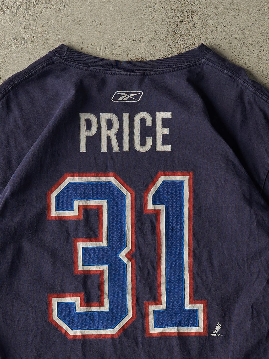 Vintage Y2K Navy Blue Montreal Canadians #31 Carey Price Tee (XL)