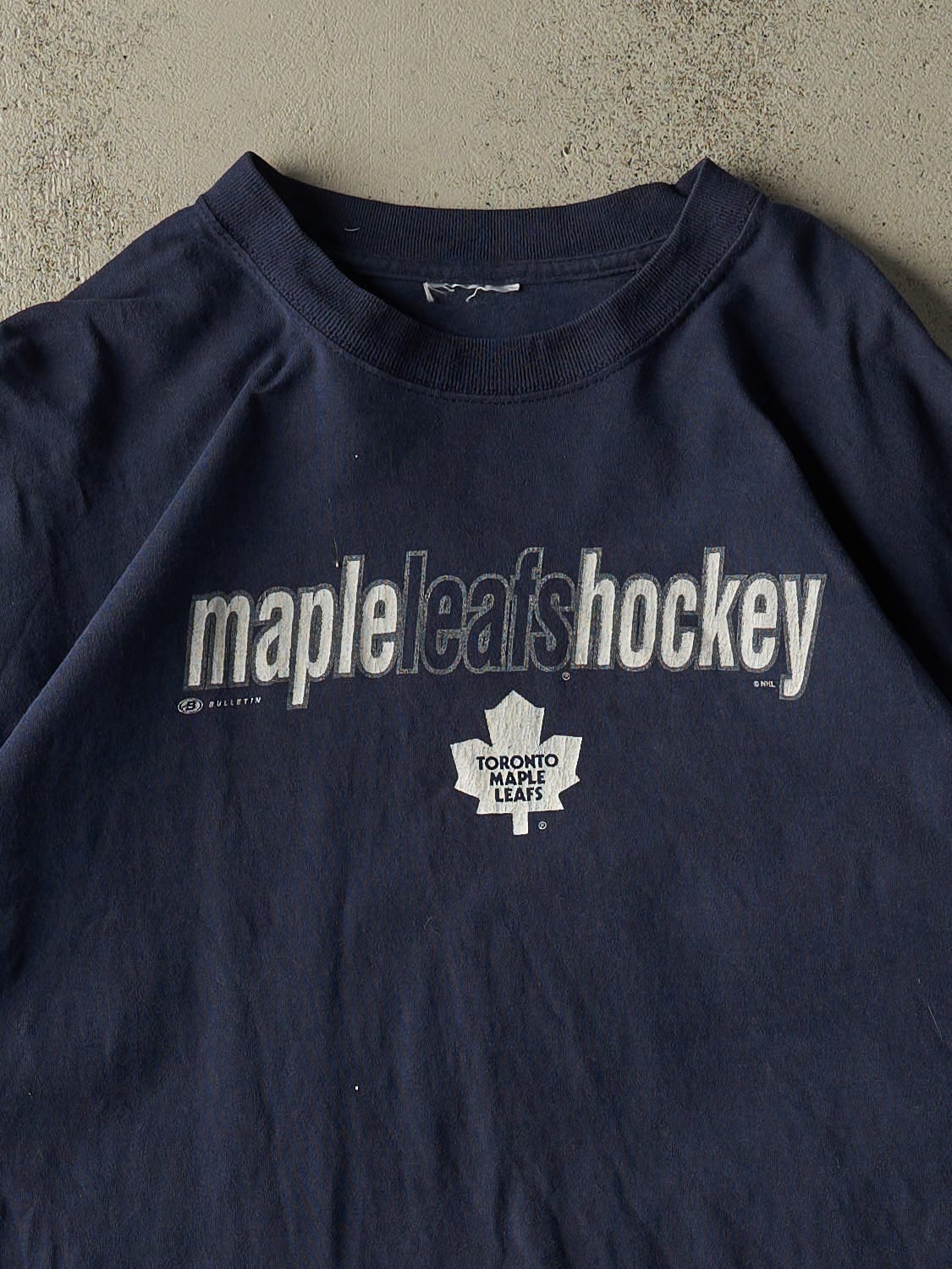 Vintage Y2K Navy Blue Toronto Maple Leafs Hockey Tee (XXL/XXXL)