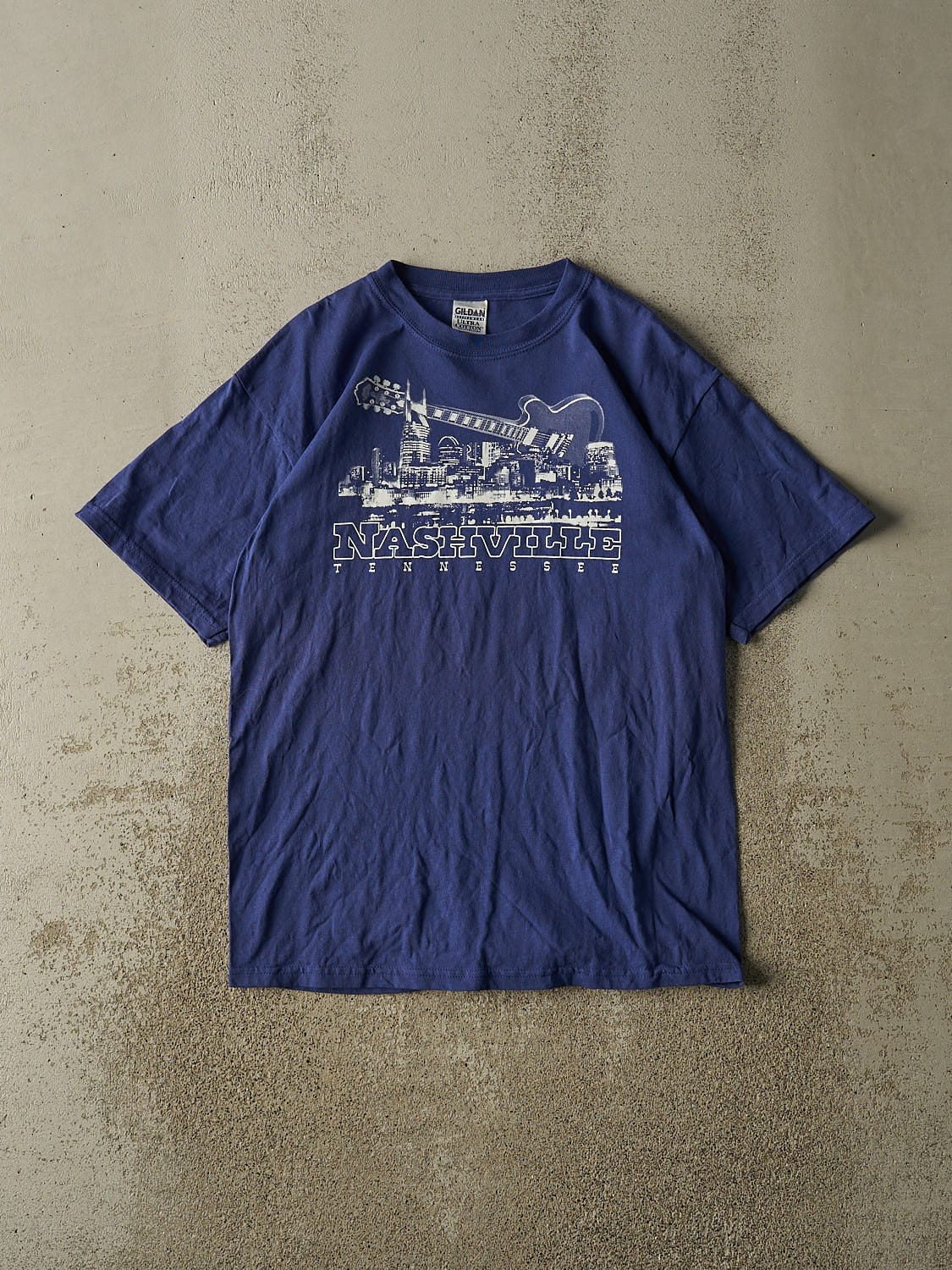 Vintage Y2K Blue Nashville Tennessee Tee (M/L)