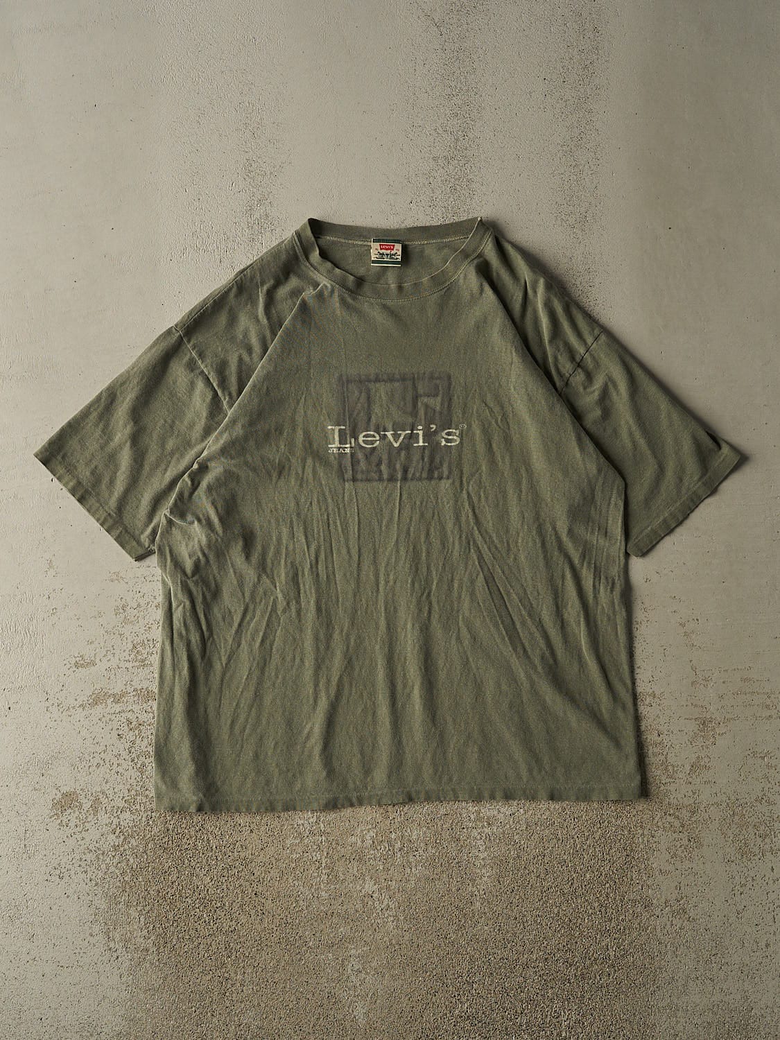 Vintage 90s Washed Green Levi's Tee (XXL)