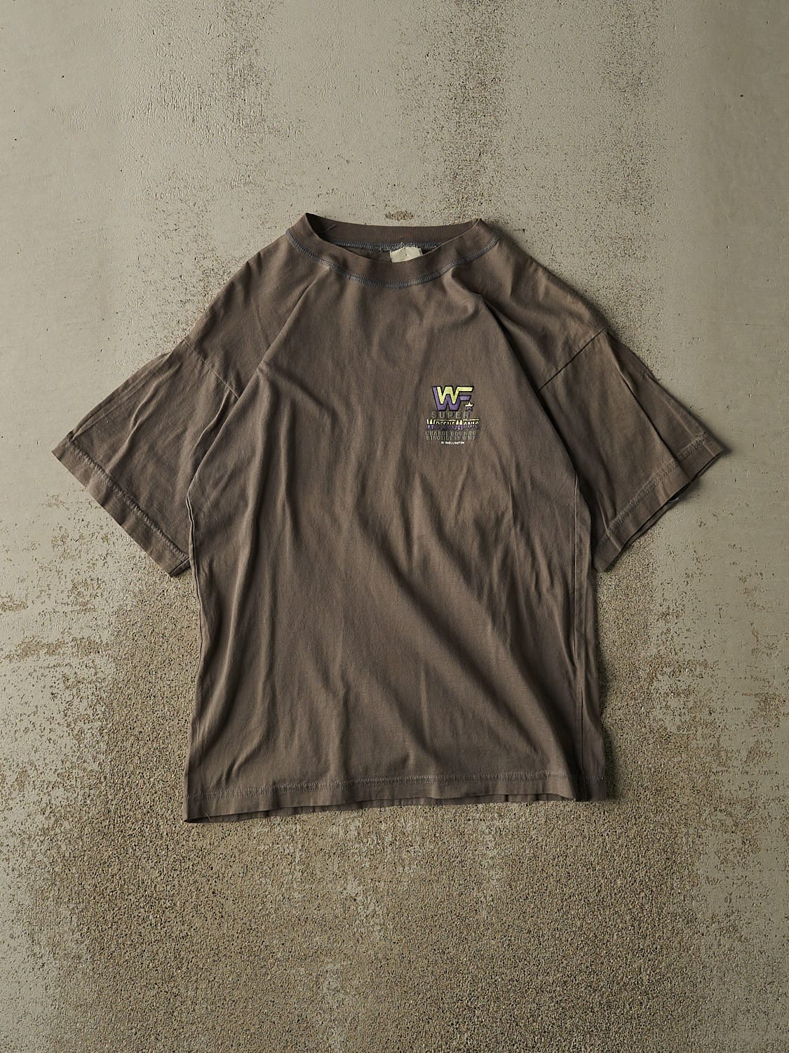 Vintage 90s Charcoal Grey WWF Wrestle Mania Tee (XS/S)