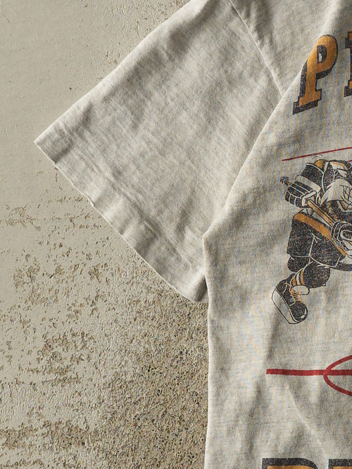 Vintage 93' Grey Pittsburgh Penguins x Looney Tunes Tee (S)