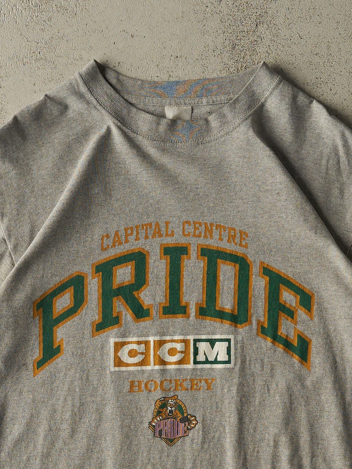 Vintage Y2K Grey Capital Centre Pride Tee (L/XL)