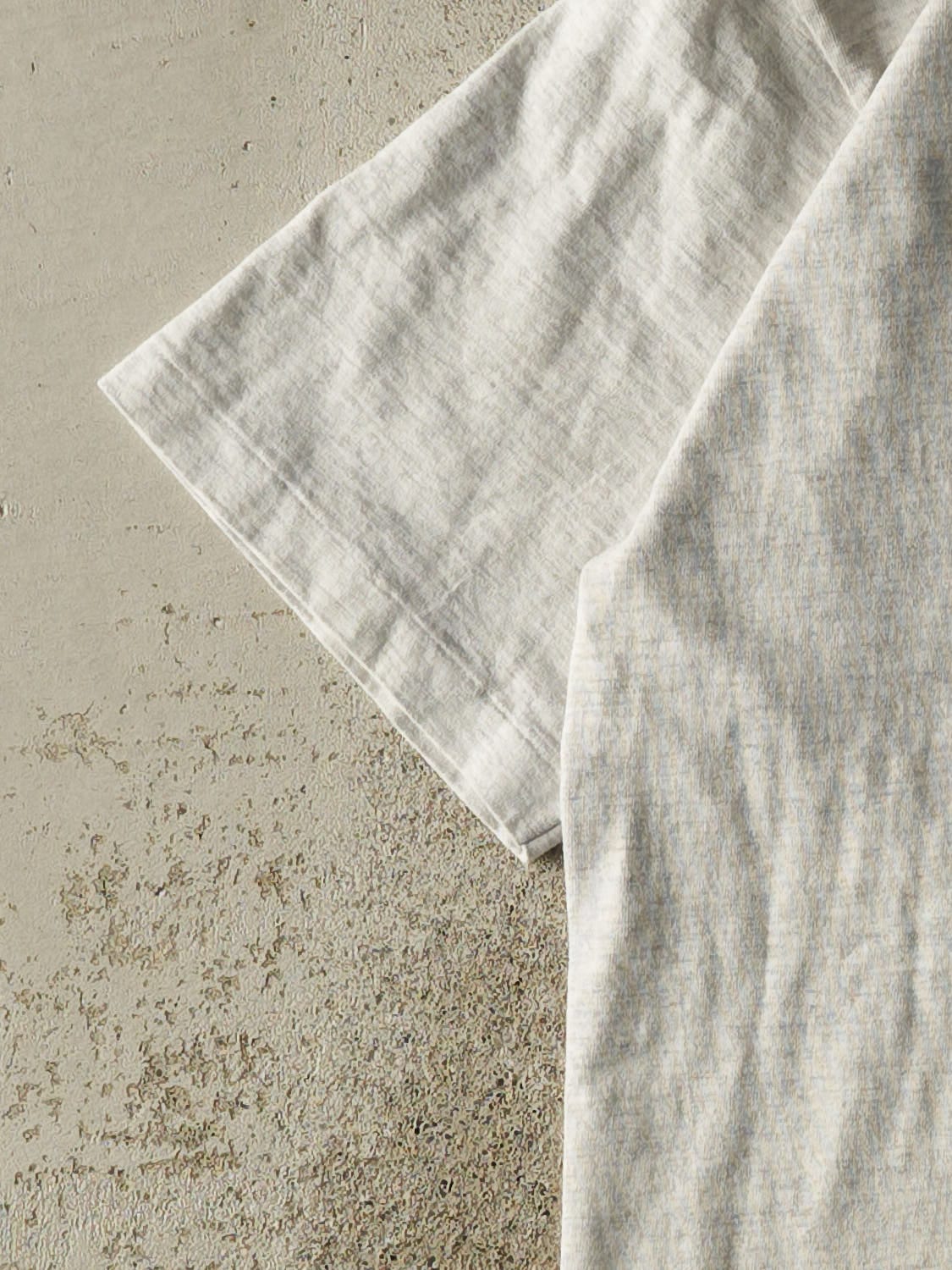 Vintage 90s Heather Grey Blank Single Stitch Tee (XS/S)