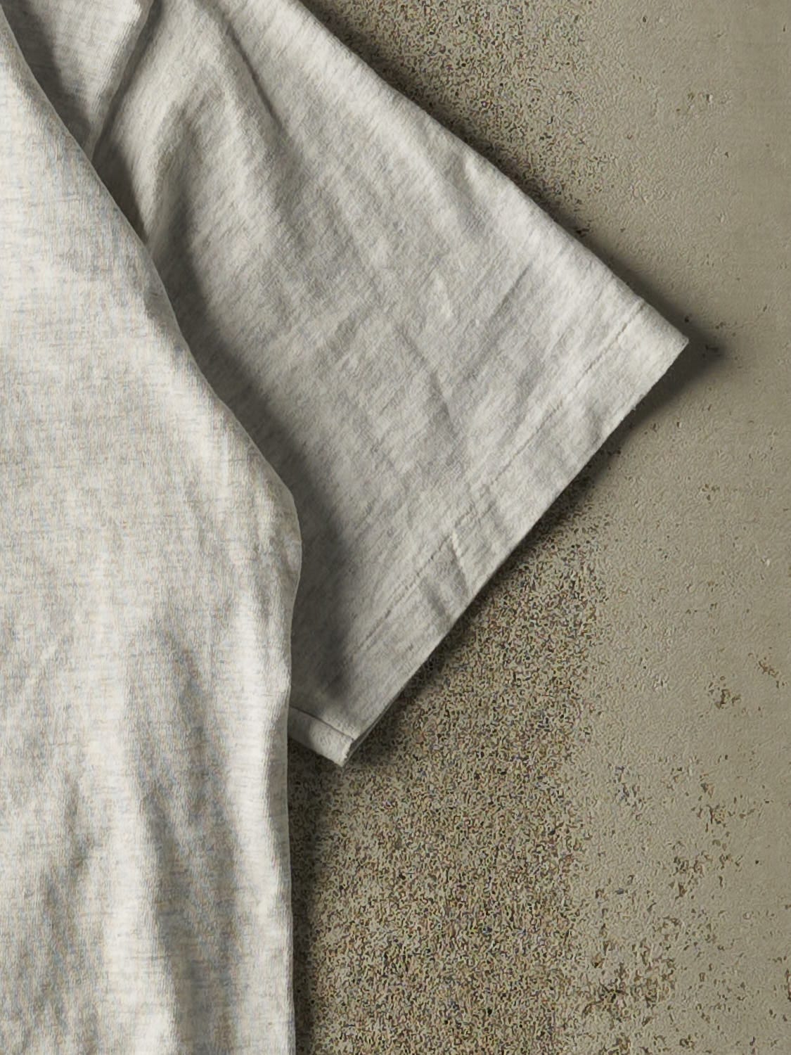 Vintage 90s Heather Grey Blank Single Stitch Tee (XS/S)