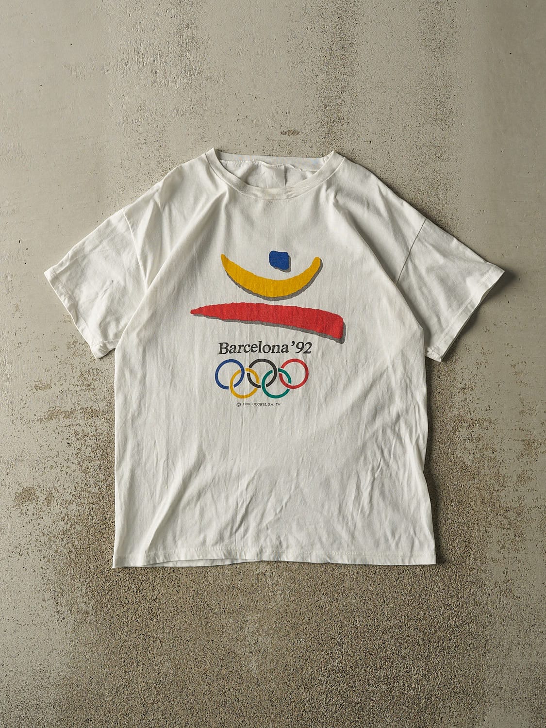 Vintage 92' White Barcelona Olympics Tee (M/L)