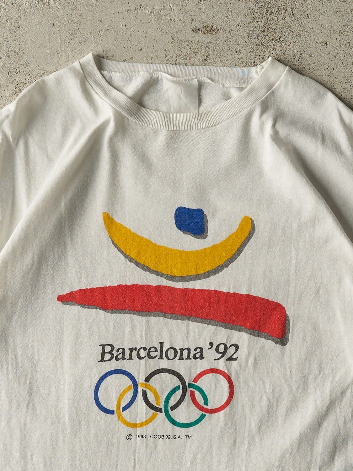 Vintage 92' White Barcelona Olympics Tee (M/L)