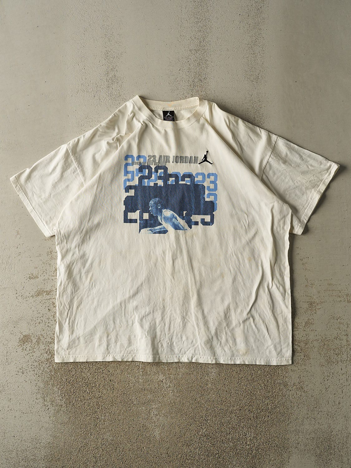 Vintage 90s Beige Air Jordan Tee (XXL/XXXL)