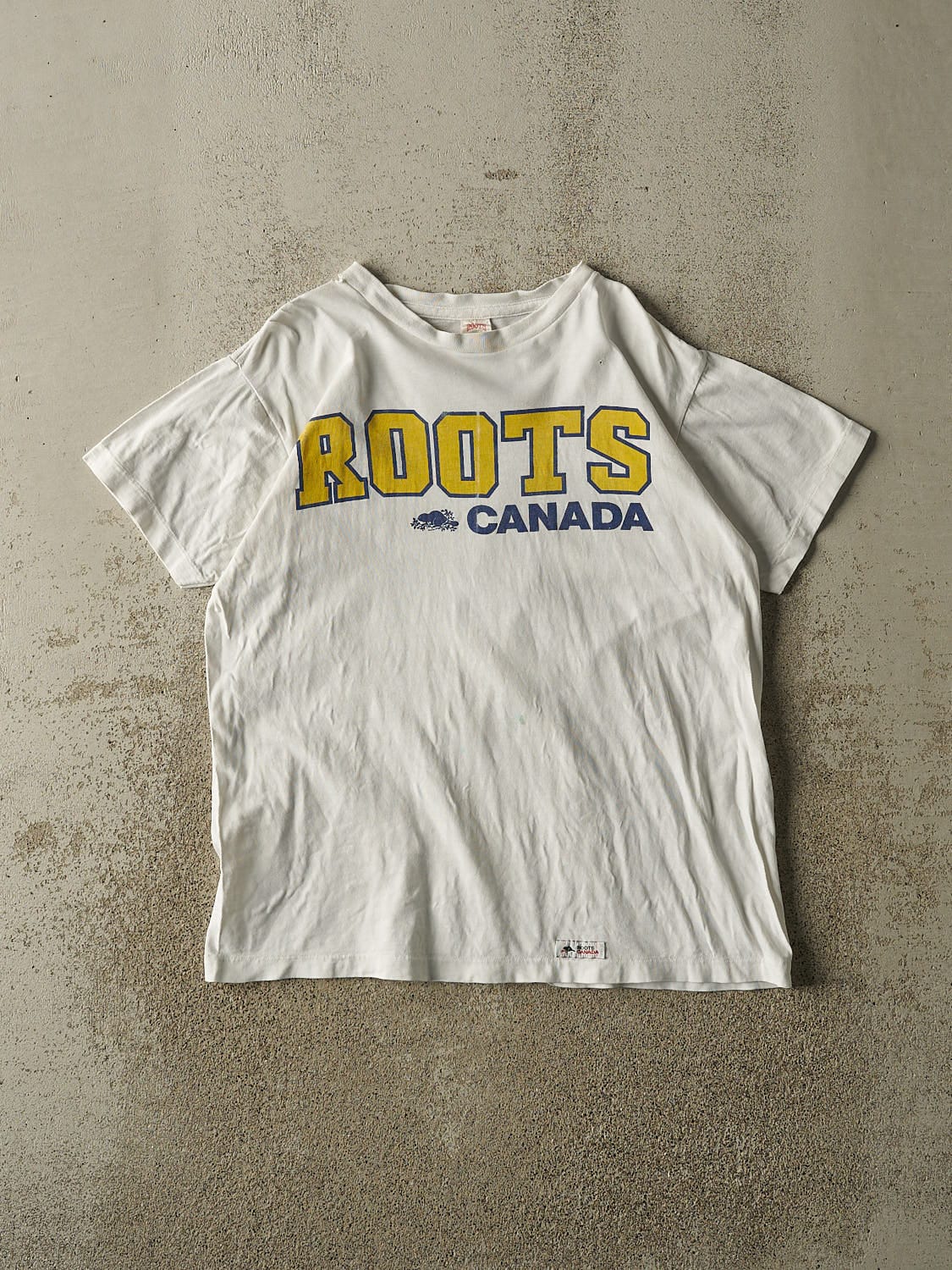 Vintage 90s White Roots Canada Tee (M)