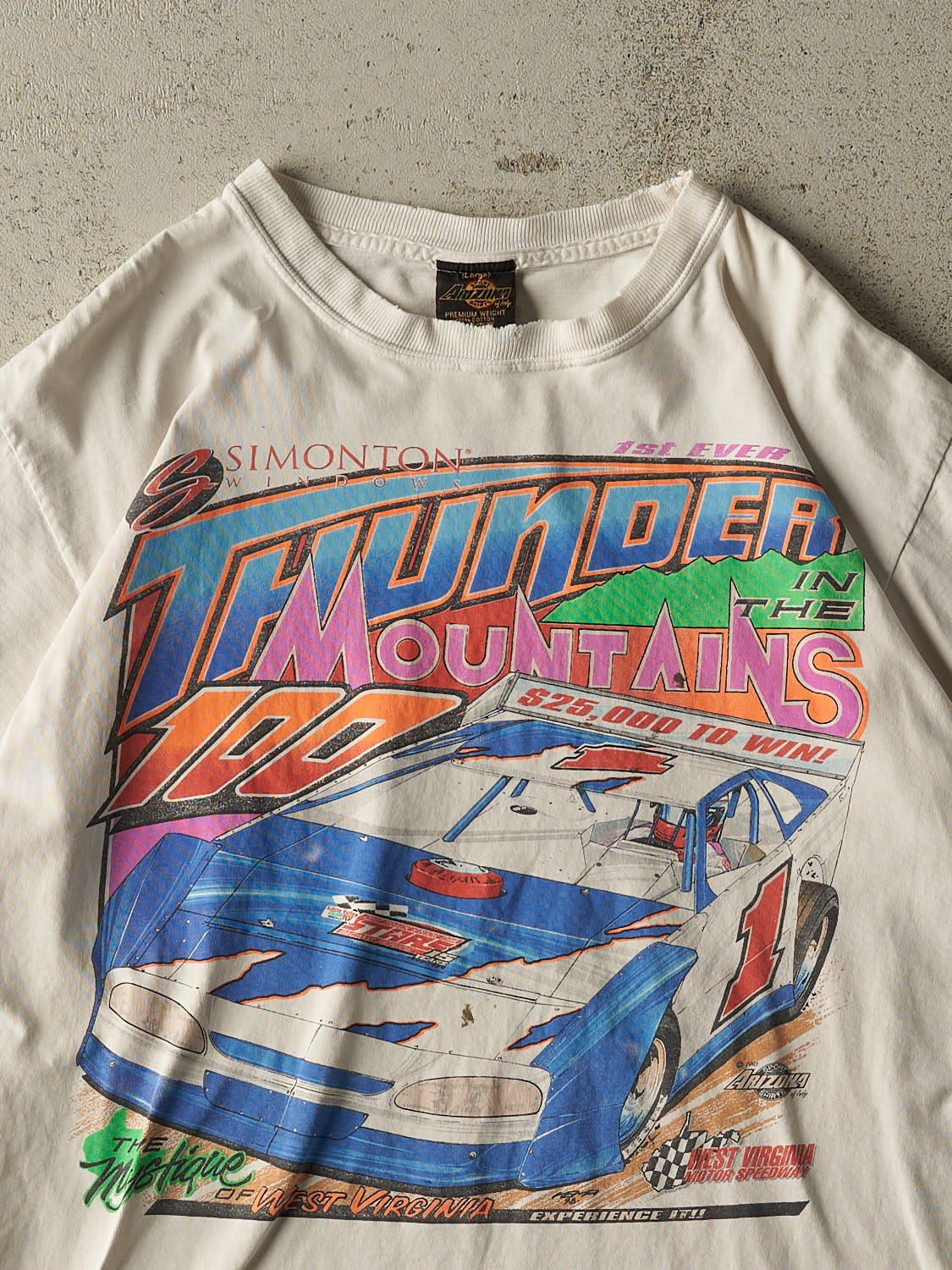Vintage 98' White Thunder Mountain Racing Tee (M/L)