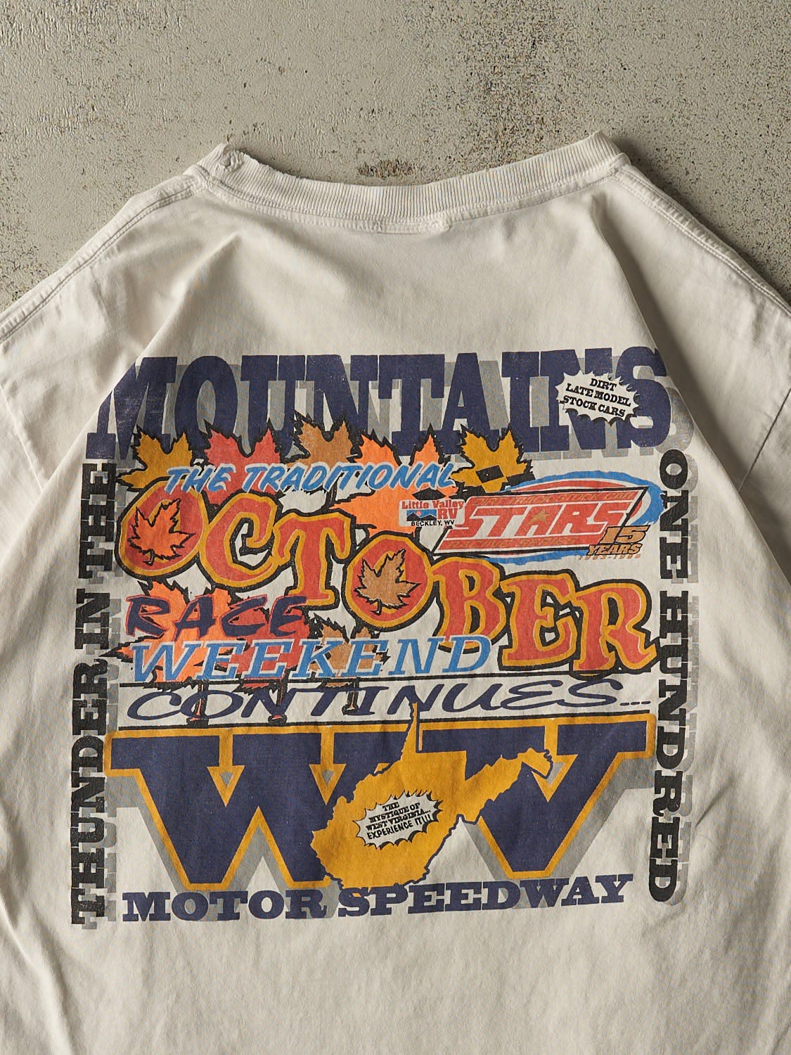 Vintage 98' White Thunder Mountain Racing Tee (M/L)