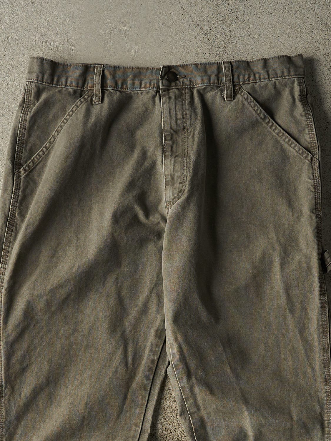 Vintage 90s Green Rustler Carpenter Pants (34x30)
