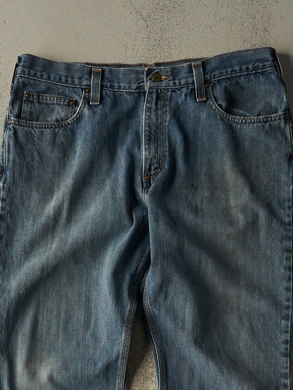 Vintage 90s Mid Wash Carhartt Jeans (36x29)